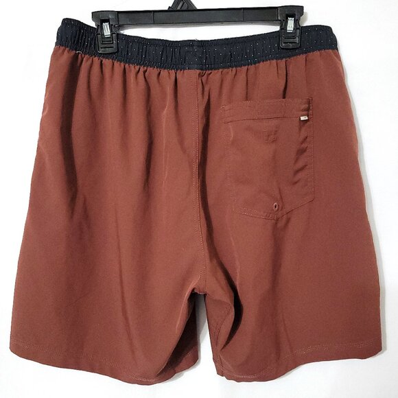 Vuori Mens Kore Shorts Size L Drawstring Lined Pockets Brick Red Performance Gym - Picture 5 of 10